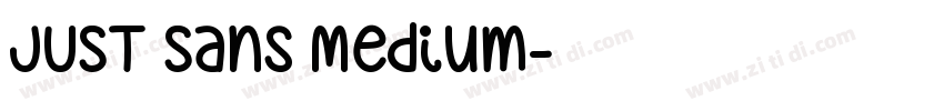 JUST Sans Medium字体转换